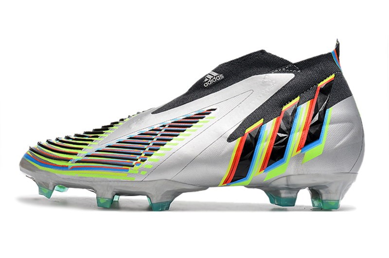 Adidas Predator Edge + FG 'Beyond Fast' - Silver Metallic/Black/Green