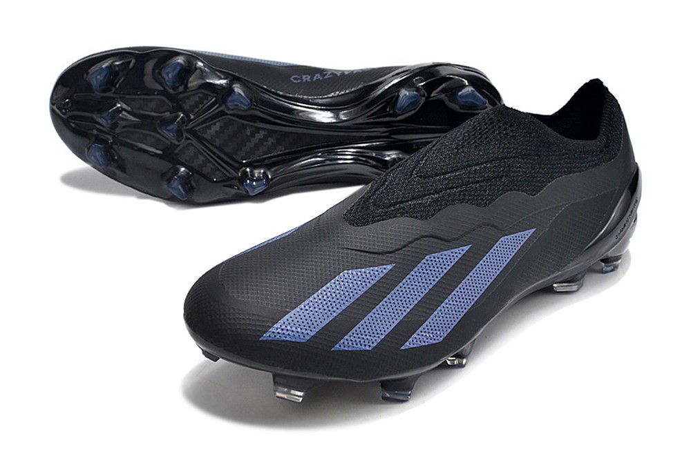 Adidas X Crazyfast.1 FG LL Laceless Nightstrike - Black