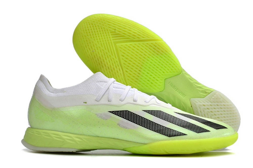 Adidas X Crazyfast.1 IC Indoor - White/Core Black/Lucid Lemon