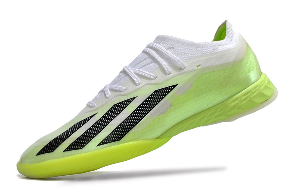 Adidas X Crazyfast.1 IC Indoor - White/Core Black/Lucid Lemon
