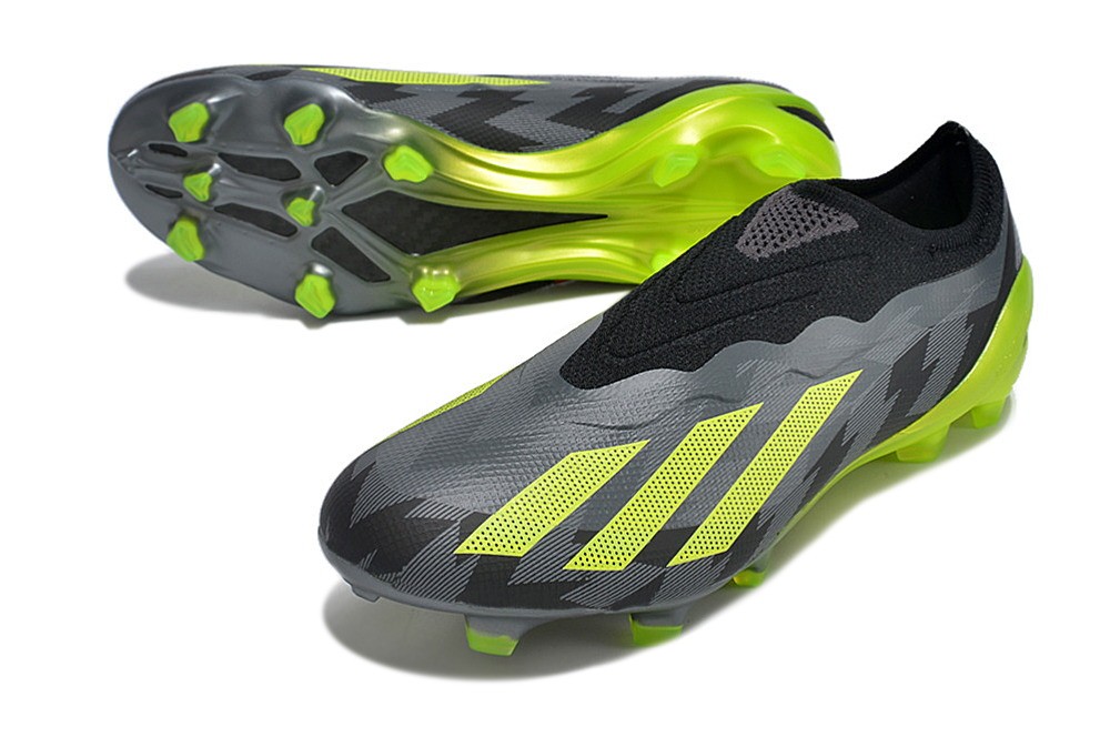 Adidas X Crazyfast.1 LL Laceless FG Crazycharged - Core Black/Solar Yellow/Grey
