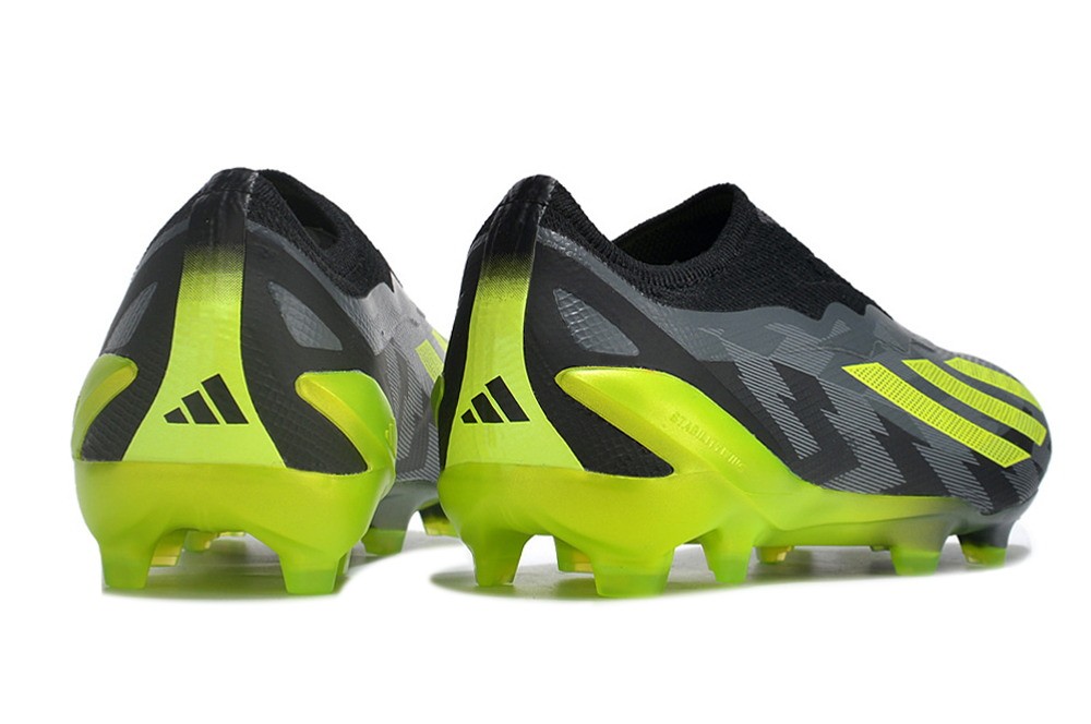 Adidas X Crazyfast.1 LL Laceless FG Crazycharged - Core Black/Solar Yellow/Grey