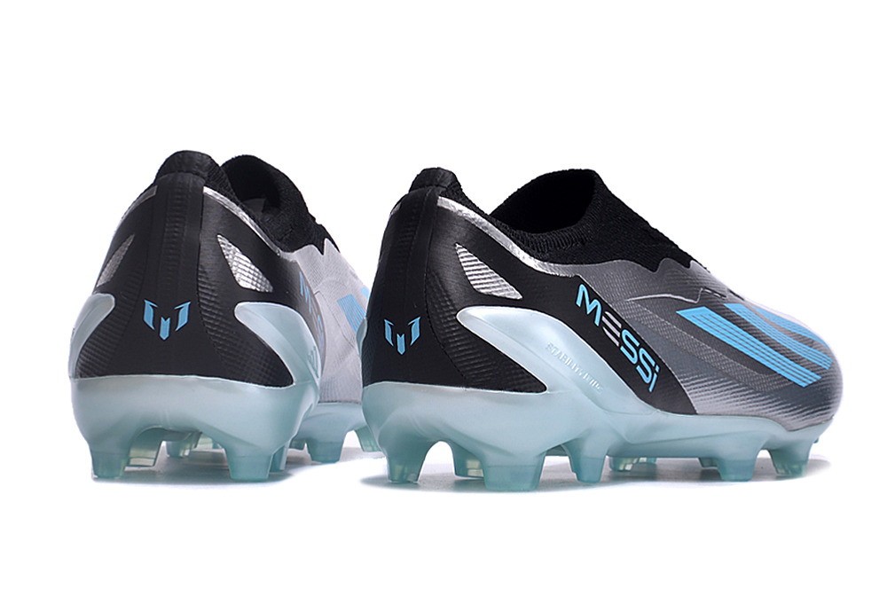 Adidas X Crazyfast.1 Messi LL Laceless FG Infinito - Silver Metallic/Bliss Blue/Black