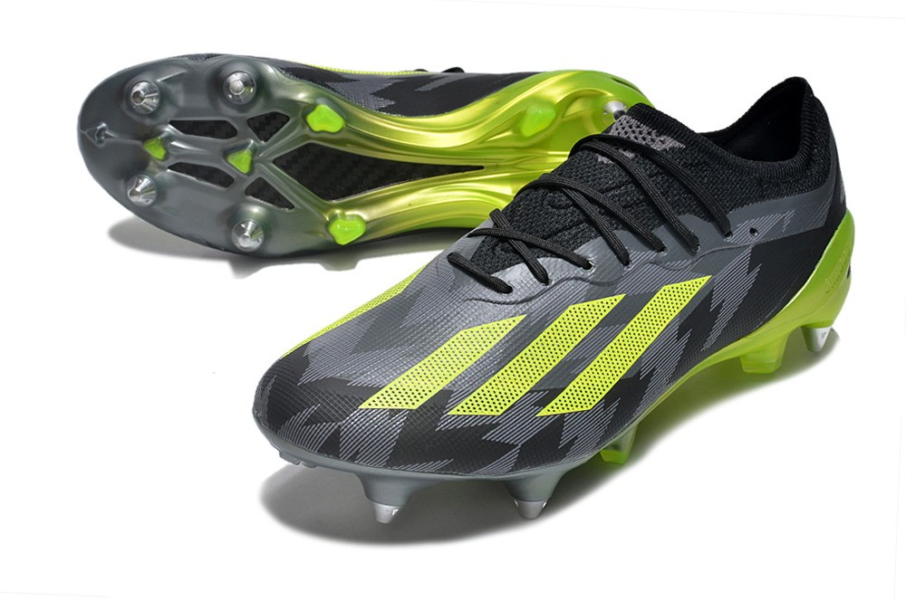 Adidas X Crazyfast.1 SG Soft Ground Crazycharged - Core Black/Yellow/Grey