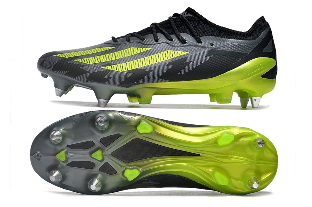 Adidas X Crazyfast.1 SG Soft Ground Crazycharged - Core Black/Yellow/Grey