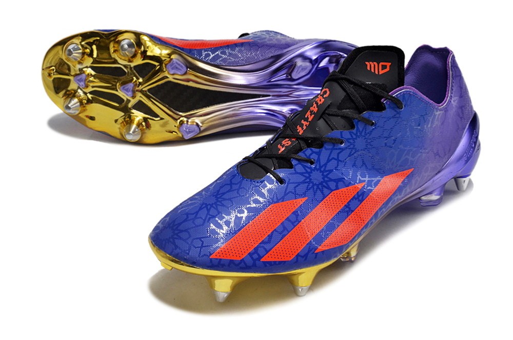 Adidas X CrazyFast.1 Mo Salah Pack SG - Purple Rush/Solar Red/Victory Blue