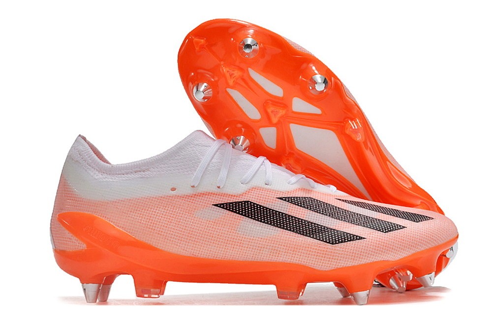 Adidas X CrazyFast.1 SG Soft Ground - White/Orange/Black