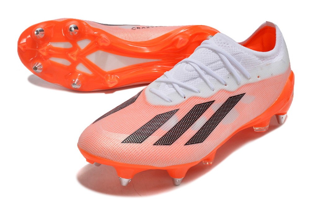 Adidas X CrazyFast.1 SG Soft Ground - White/Orange/Black