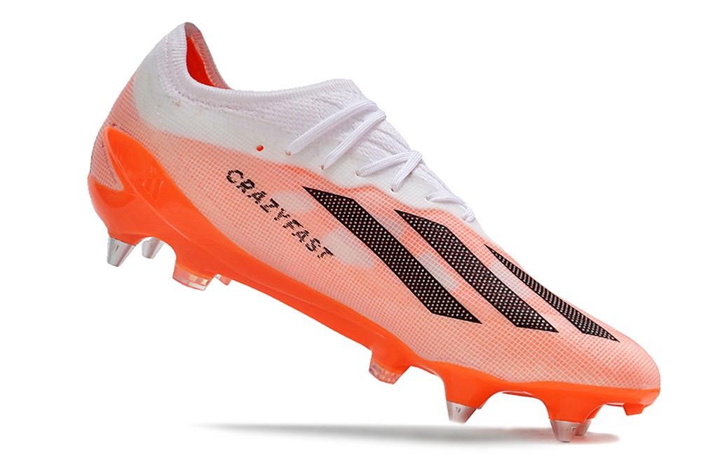 Adidas X CrazyFast.1 SG Soft Ground - White/Orange/Black
