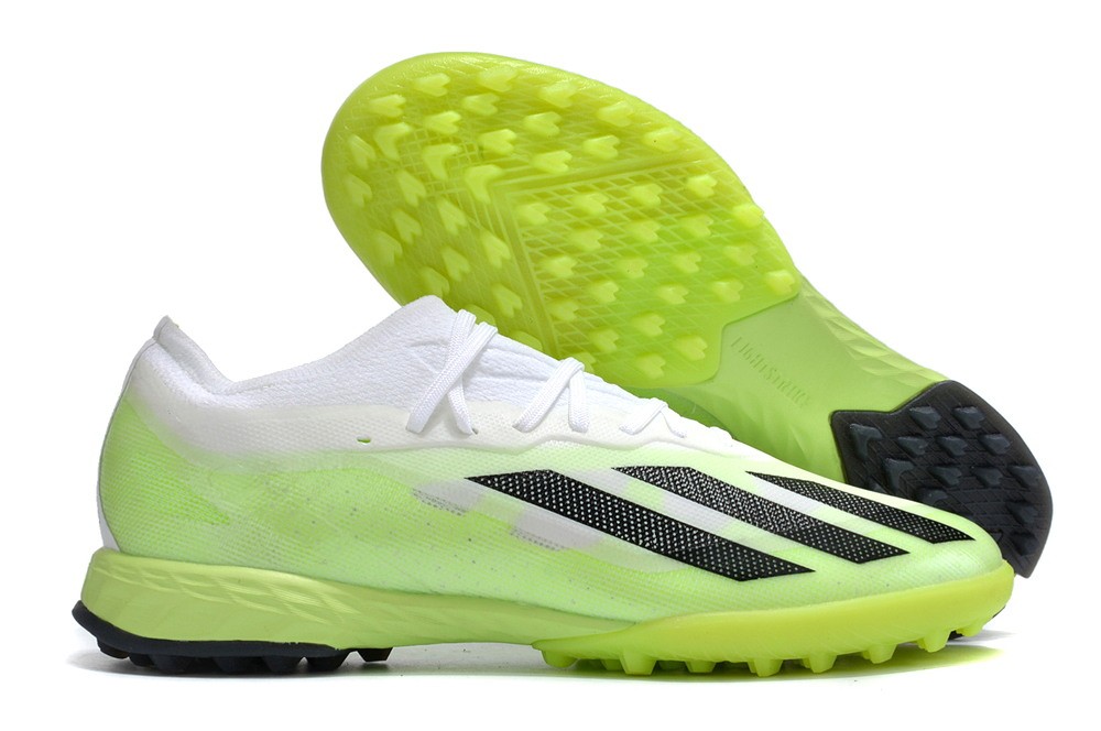 Adidas X Crazyfast.1 TF Turf Crazyrush - White/Black/Lucid Lemon