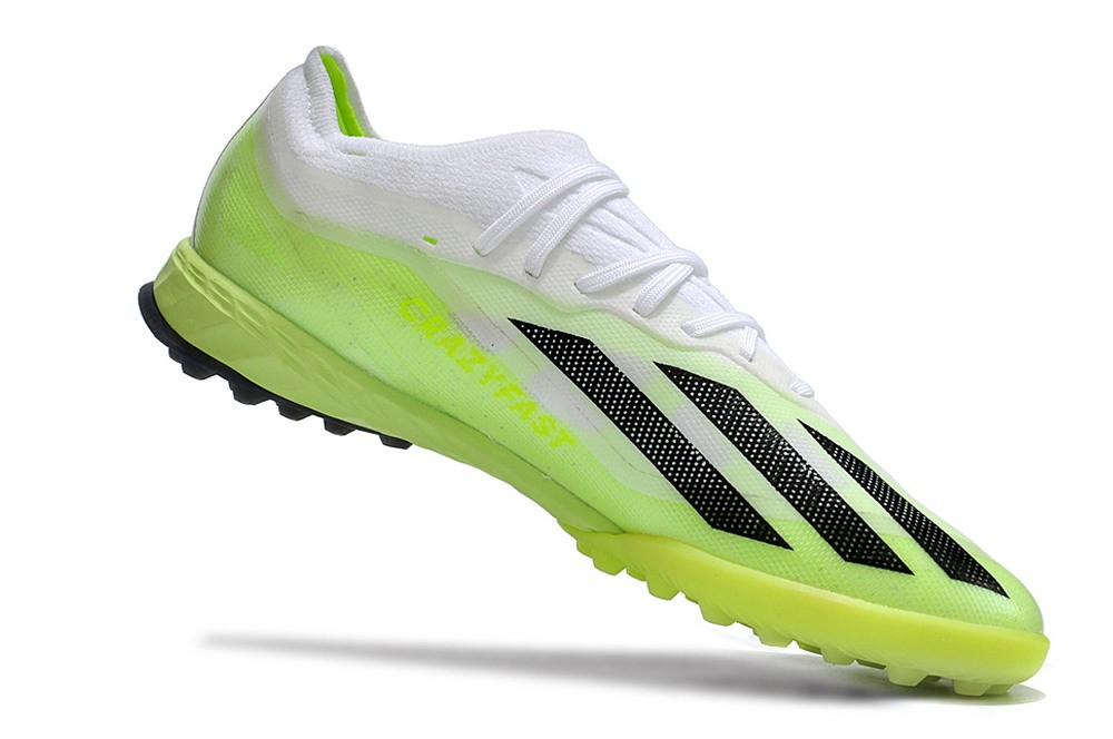 Adidas X Crazyfast.1 TF Turf Crazyrush - White/Black/Lucid Lemon