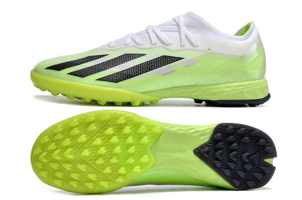 Adidas X Crazyfast.1 TF Turf Crazyrush - White/Black/Lucid Lemon