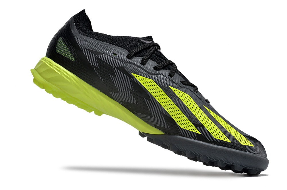 Adidas X Crazyfast.1 TF Turf Soccer Cleats - Core Black/Solar Yellow/Grey Five