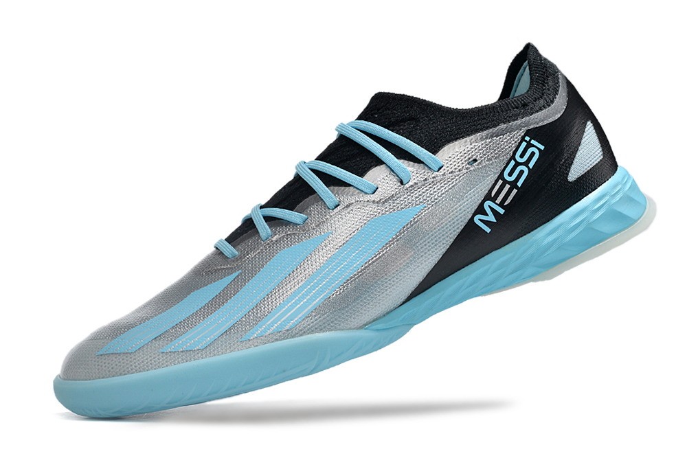 Adidas X Crazyfast Messi.1 IC Indoor Infinito - Silver Metallic/Bliss Blue/Core Black