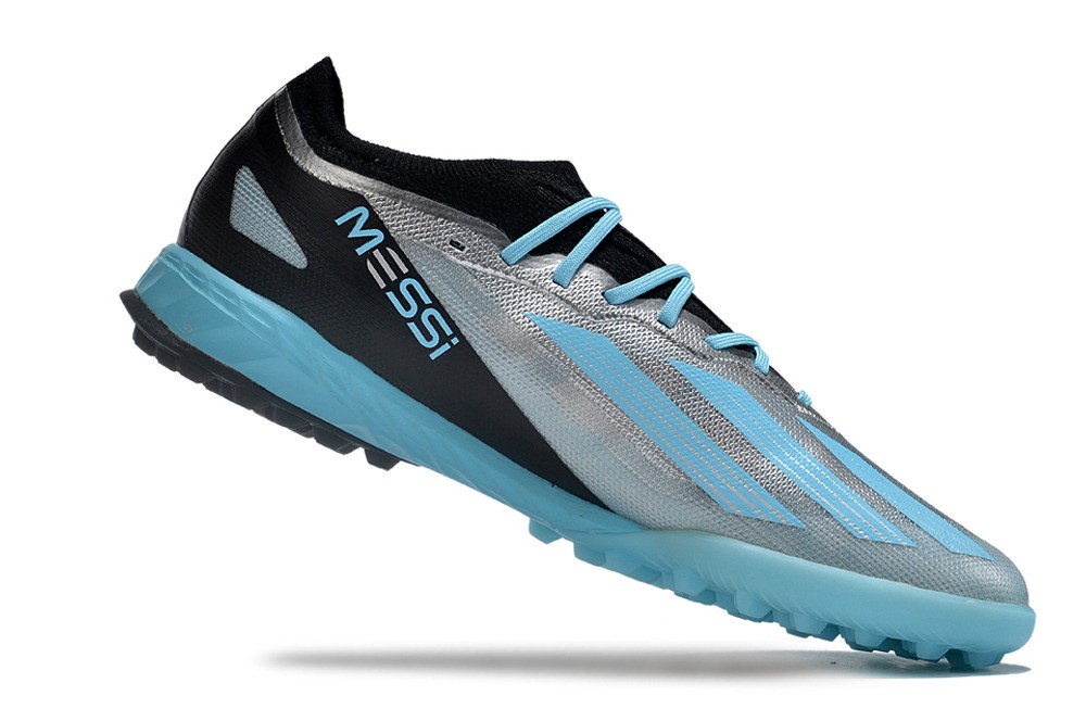 Adidas X Crazyfast Messi.1 TF Turf Infinito - Silver/Bliss Blue/Black