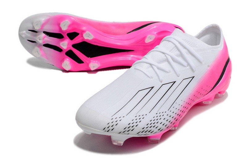 Adidas X Speedportal.1 FG Soccer Cleats - White/Pink Black