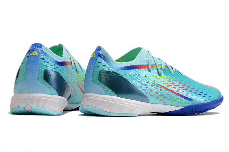 Adidas X Speedportal .1 IC Indoor Al Rihla - Clear Aqua/Red/Blue