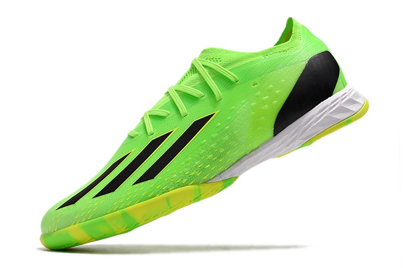 Adidas X Speedportal .1 IC Indoor Game Data Soccer Cleats - Green/Black