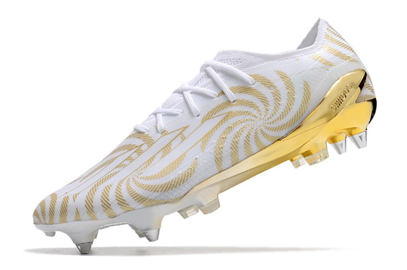 Adidas X SpeedPortal .1 SG Metal Studs Ballon DOr - White/Gold