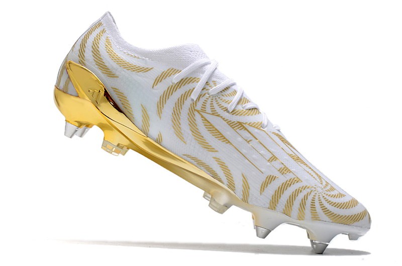 Adidas X SpeedPortal .1 SG Metal Studs Ballon DOr - White/Gold
