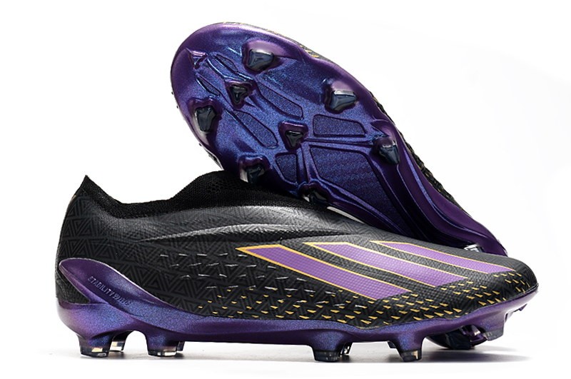 Adidas X SpeedPortal+ FG 'Black Panther' - Black/Purple/Gold