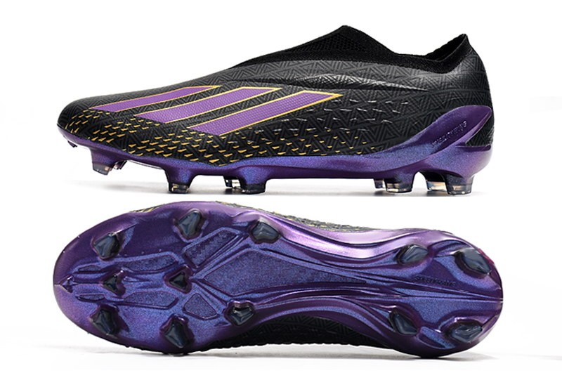 Adidas X SpeedPortal+ FG 'Black Panther' - Black/Purple/Gold