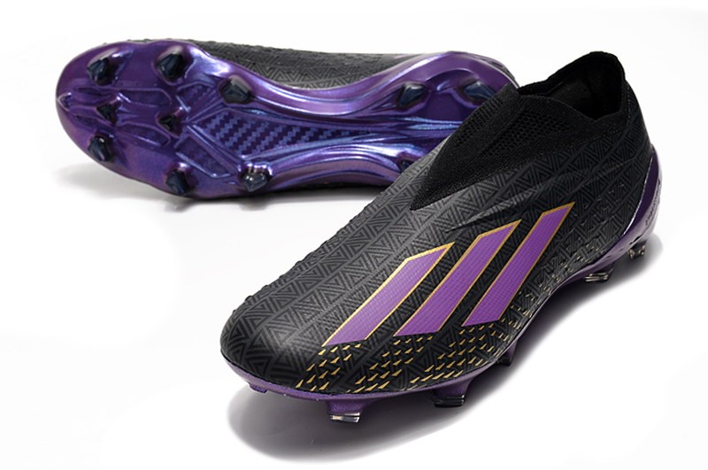 Adidas X SpeedPortal+ FG 'Black Panther' - Black/Purple/Gold