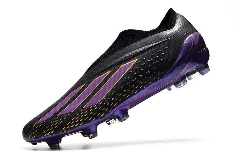 Adidas X SpeedPortal+ FG 'Black Panther' - Black/Purple/Gold