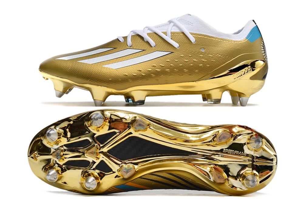 Adidas X Speedportal Messi .1 SG Metal Studs Leyenda - Gold/White/Black