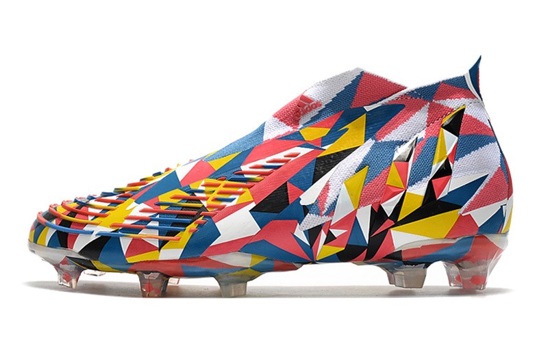 Adidas Predator Edge + FG Geometric - Blue/Yellow/Solar Red