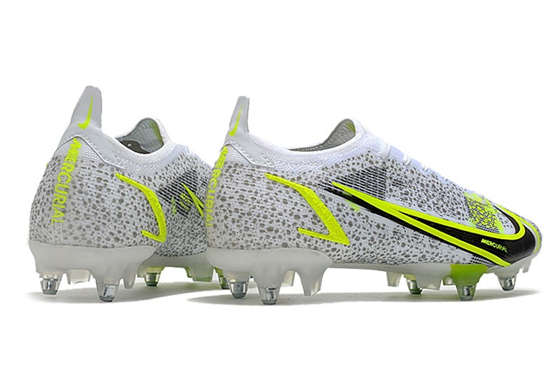 Nike Mercurial Vapor 14 Elite SG-PRO Safari - White/Black/Silver/Volt