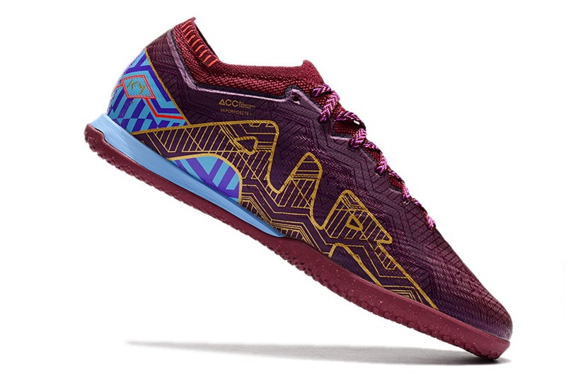 Nike Air Zoom Mercurial Vapor 15 Elite IC Kylian Mbappe - Dark Beetroot/Metallic Vivid Gold