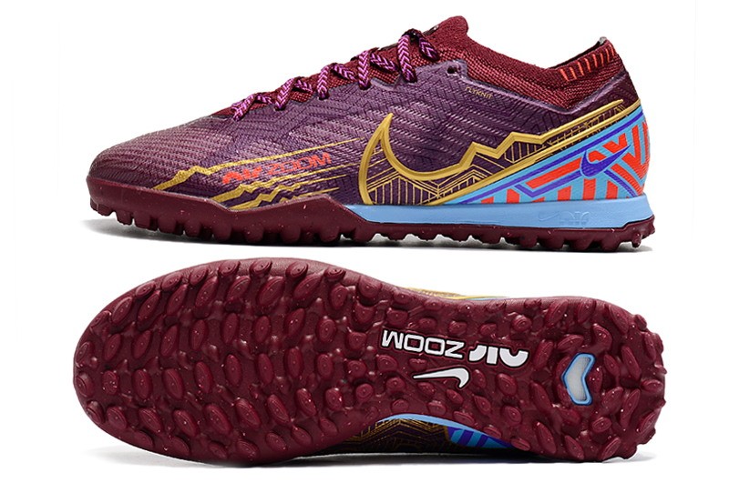 Nike Air Zoom Mercurial Vapor 15 Elite TF Kylian Mbappe - Dark Beetroot/Metallic Vivid Gold