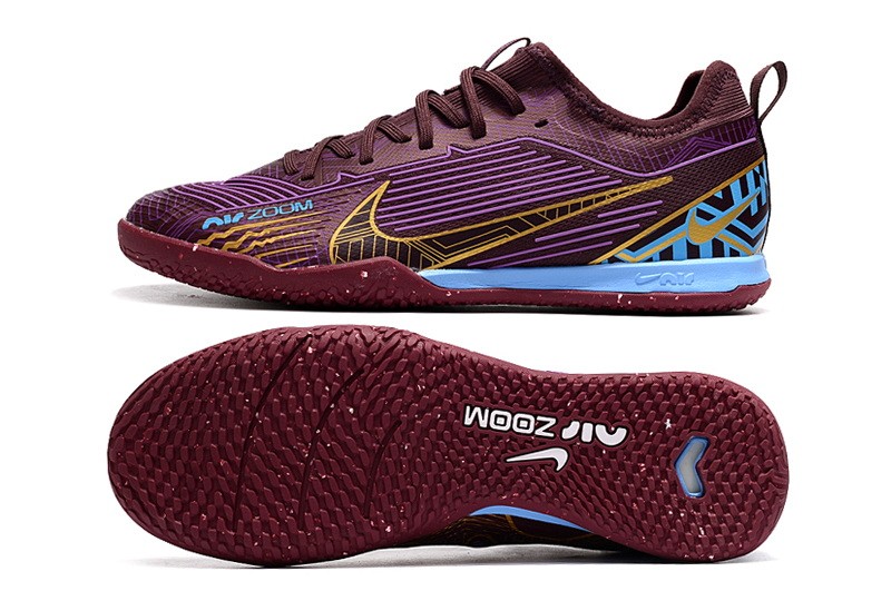Nike Air Zoom Mercurial Vapor 15 Pro IC Kylian Mbappe - Dark Beetroot/Metallic Vivid Gold