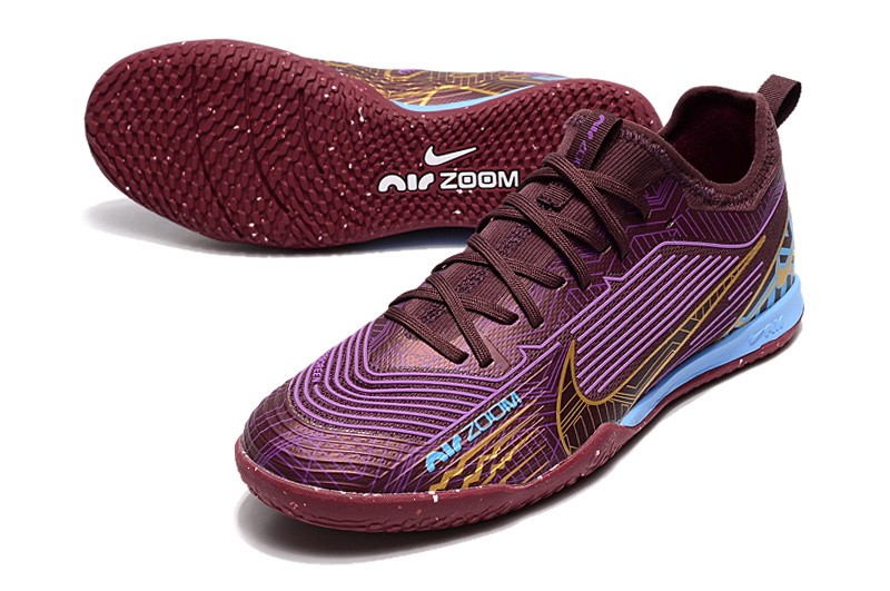 Nike Air Zoom Mercurial Vapor 15 Pro IC Kylian Mbappe - Dark Beetroot/Metallic Vivid Gold