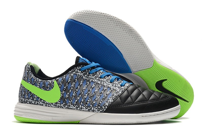 Nike Lunar Gato II IC - Black/Photo Blue/Lime Glow/White