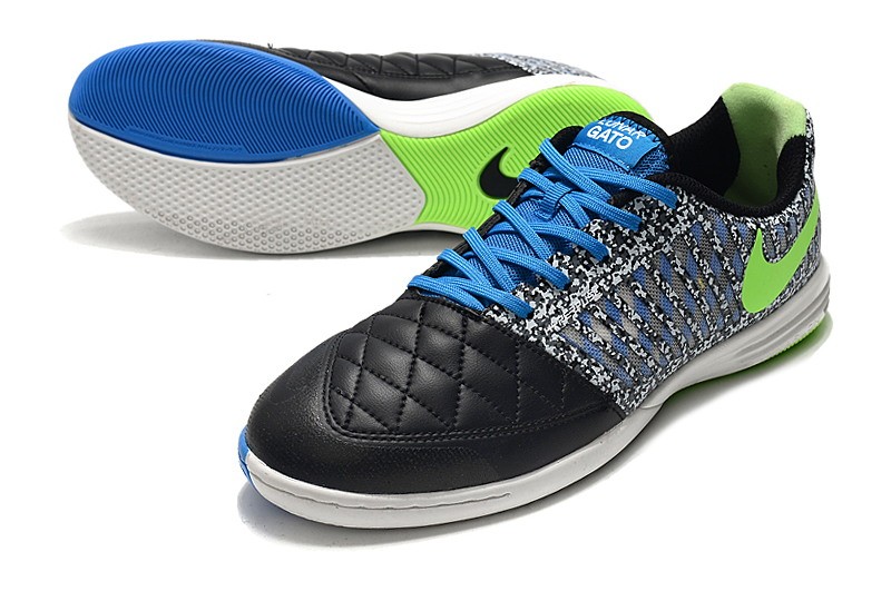 Nike Lunar Gato II IC - Black/Photo Blue/Lime Glow/White