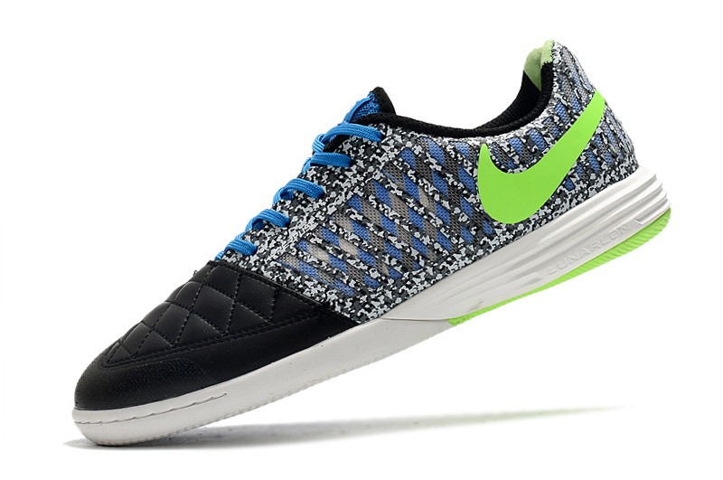 Nike Lunar Gato II IC - Black/Photo Blue/Lime Glow/White