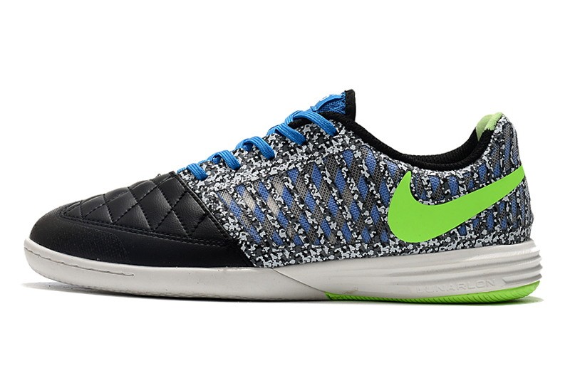 Nike Lunar Gato II IC - Black/Photo Blue/Lime Glow/White