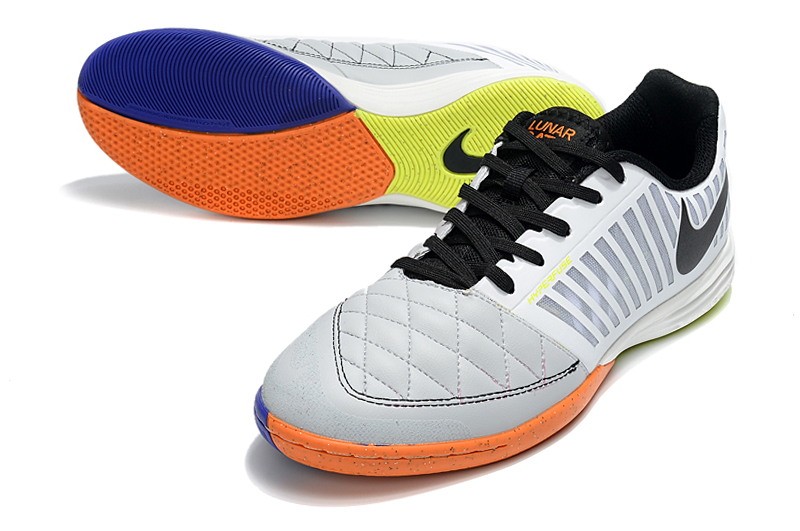 Nike Lunar Gato II IC - White/Black/Blue/Orange