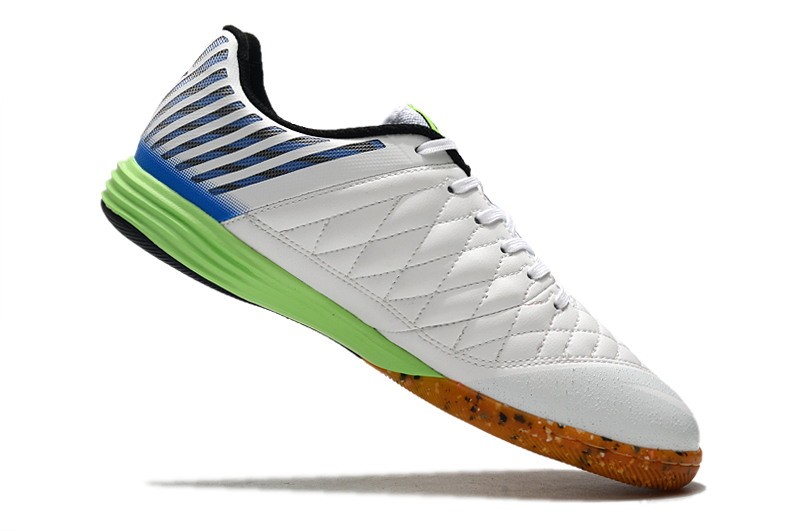 Nike Lunar Gato II IC - White/Blue/Lime Glow