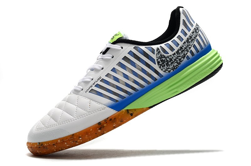 Nike Lunar Gato II IC - White/Blue/Lime Glow