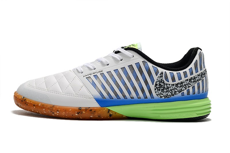 Nike Lunar Gato II IC - White/Blue/Lime Glow