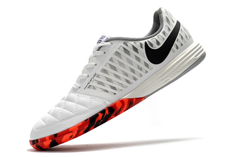 Nike Lunar Gato II IC Platina - White/Black/Red