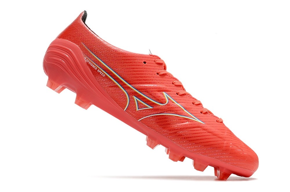 Mizuno Alpha Elite FG Release Pack - Red Fiery Coral/White