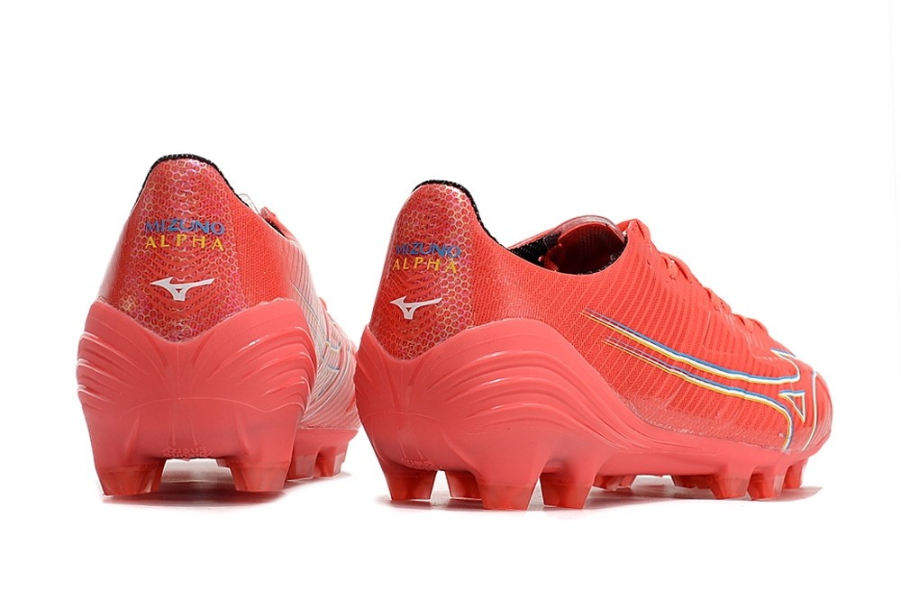 Mizuno Alpha Elite FG Release Pack - Red Fiery Coral/White