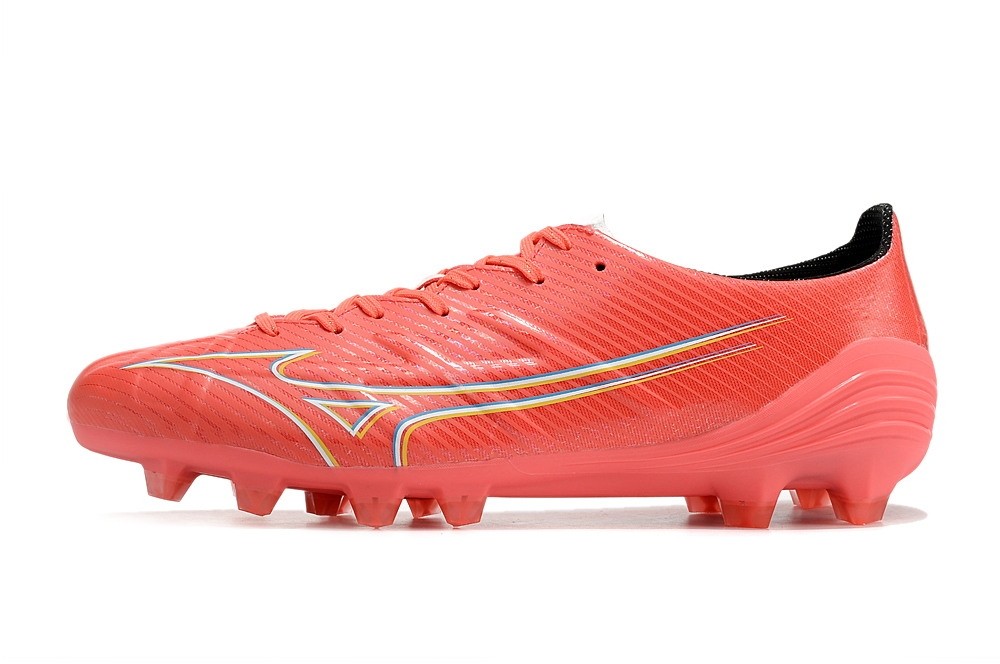 Mizuno Alpha Elite FG Release Pack - Red Fiery Coral/White