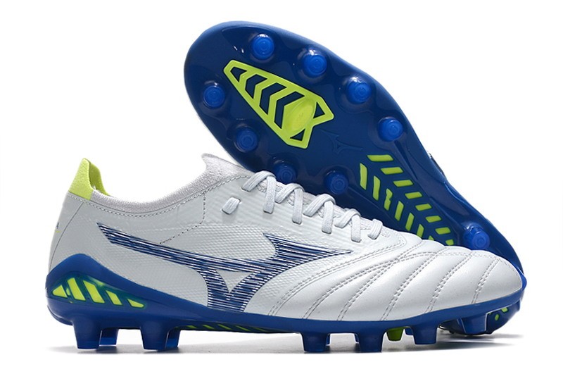 Mizuno Morelia Neo III Beta Japan FG - White/Blue/Volt