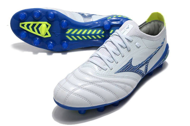 Mizuno Morelia Neo III Beta Japan FG - White/Blue/Volt