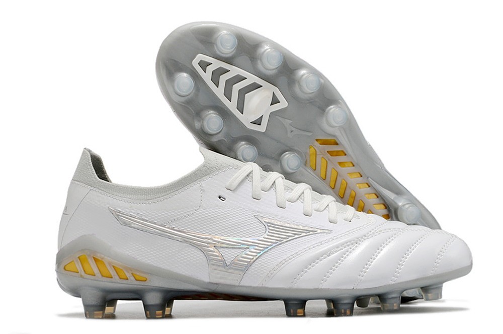 Mizuno Morelia Neo III Beta Shining Japan FG - White/Gold/Grey